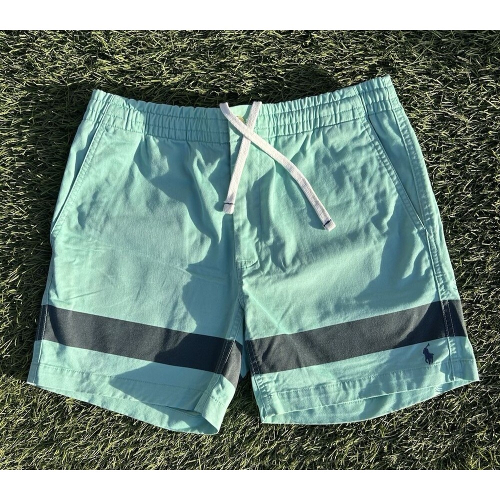 Polo Ralph Lauren Prepster Shorts Mens S Mint Green Stretch Cotton 6" Inseam